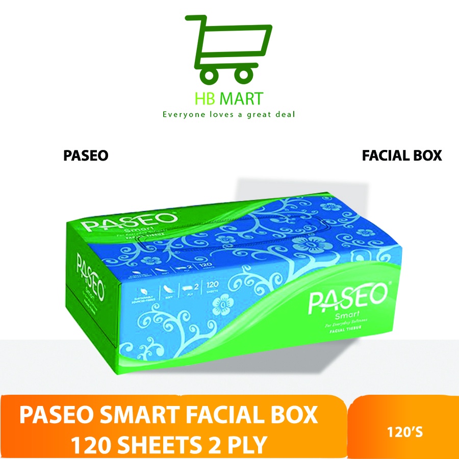 paseo smart facial box 120's TISU