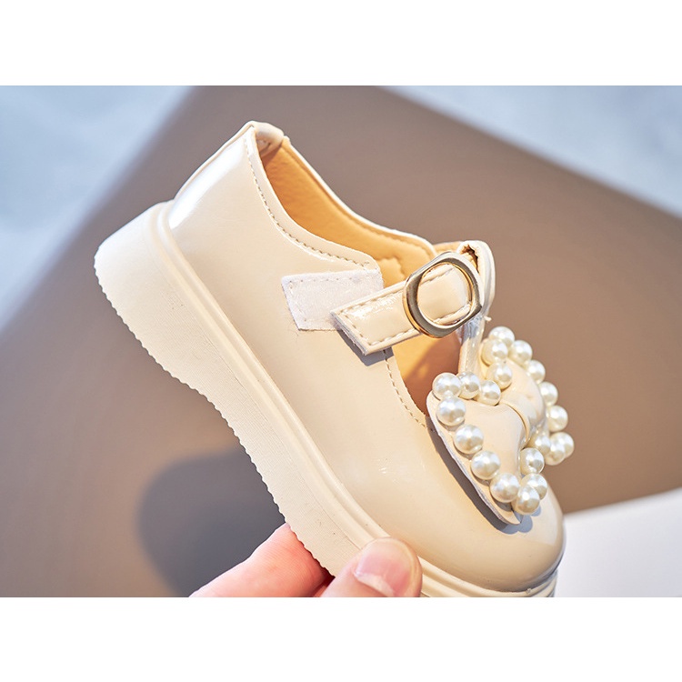 CHUBBI 52 Sepatu Anak Perempuan Import Vintage Bow Pearl