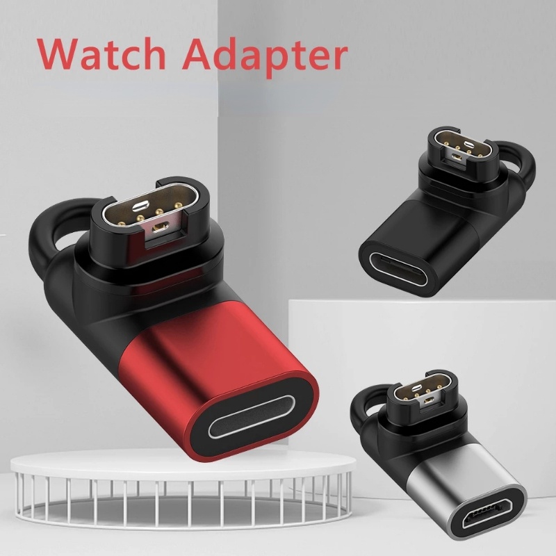 Adapter Konverter Charger 3 Model Female Ke 4pin Untuk Garmin Watch