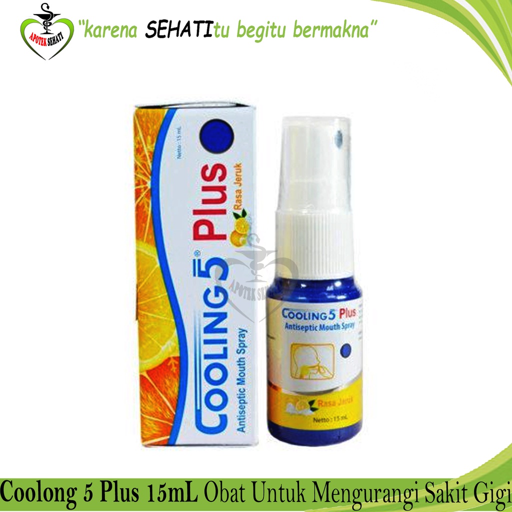 COOLING 5 PLUS ORANGE SPRAY  Obat Nyeri Gigi Dan Radang Gusi