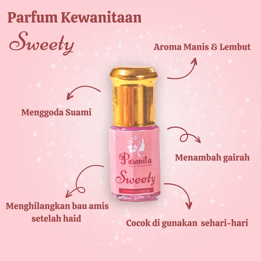 PARANITA Parfum Kewanitaan Miss V (SWEETY) Pengharum Perawat Vagina Intimate Parfume Wanita