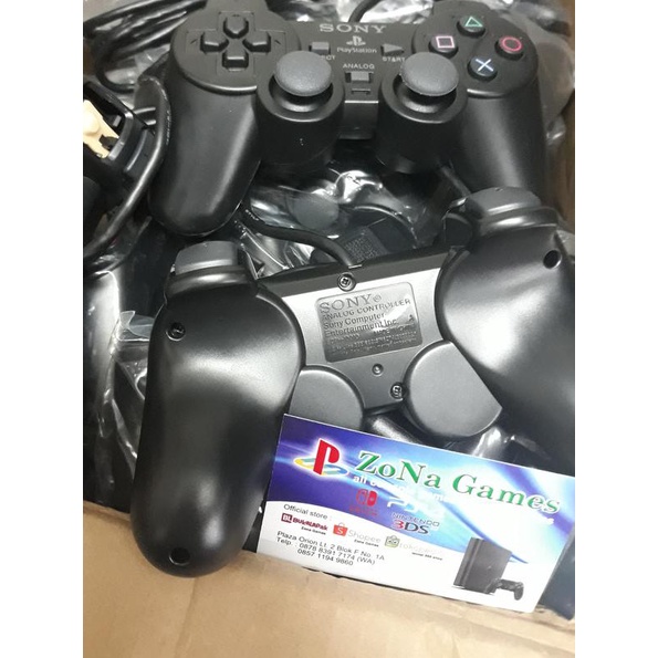 Stik PS 2 original pabrik SONY Hitam