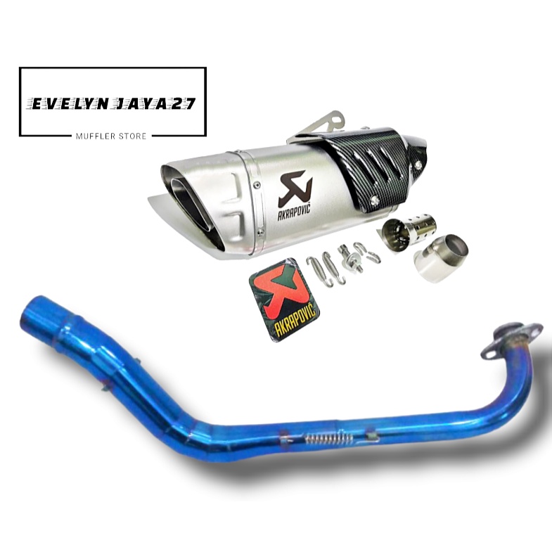 KNALPOT AKRAPOVIC EVOLUTION LINE IMPORT TAIWAN FULLSYSTEM NMAX AEROX ADV PCX XMAX VARIO GENIO BEAT