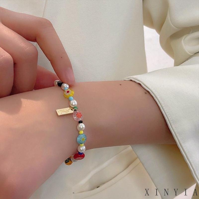 Gelang Tangan Warna Permen Gaya Retro Untuk Wanita