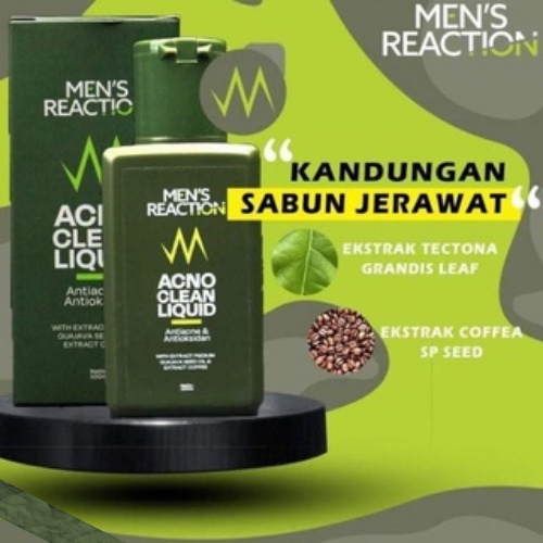 Sabun Jerawat MEN’S REACTION Acno Clean Liquid Anti Bakteri