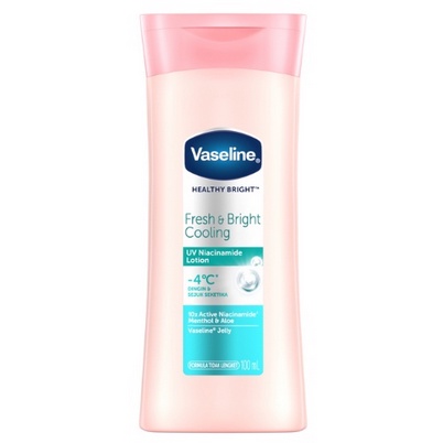 ❤️GROSIR❤️Vaseline fresh and bright cooling body lotion 100ml/200ml KEMASAN BARU