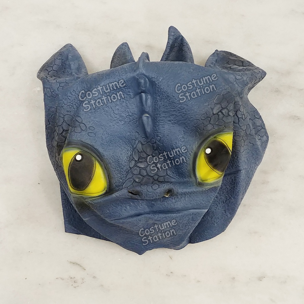 Topeng Toothless Dragon / Mask Naga Latex Hewan Binatang Animal Pesta Halloween