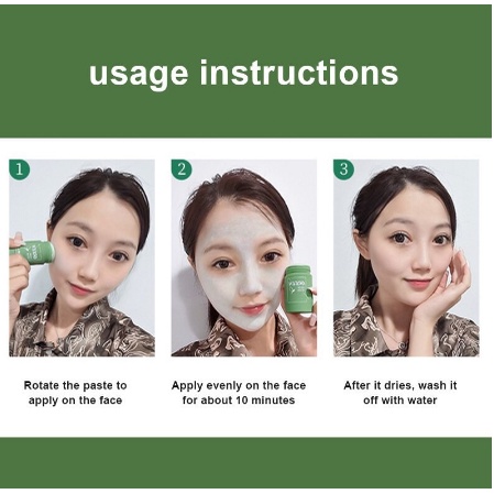 ORIGINAL GREEN STICK MASK MEIDIAN / MASKER GREEN TEA &amp; TERONG