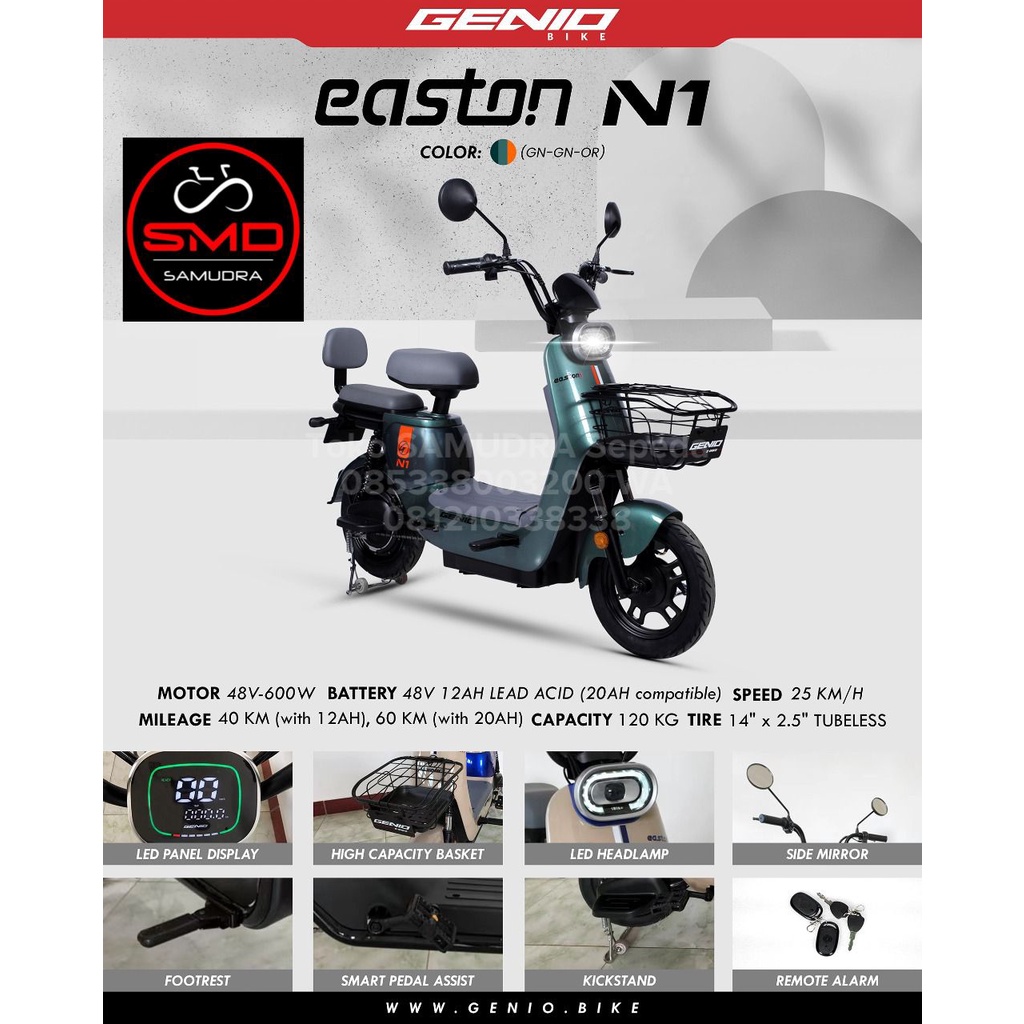 Jual Sepeda Listrik Ebike United Ebike Easton N W V Ah Murah Bdg Shopee Indonesia