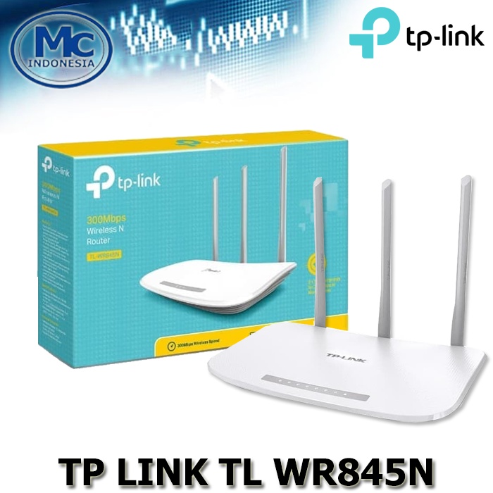 WiFi Router TP-Link 3 Antena TL WR845N