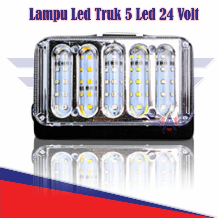 Lampu Led Truk 5 Led 24 Volt