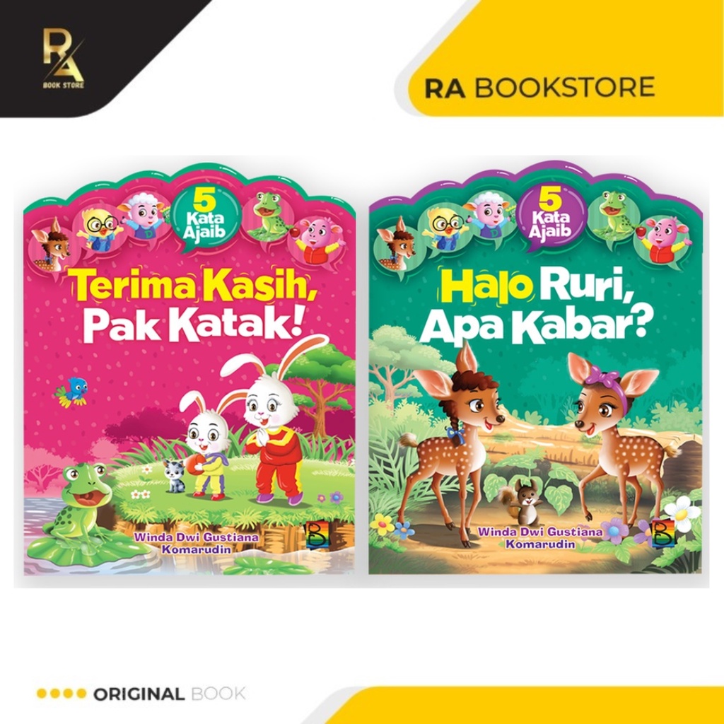 Cerita Bergambar - SERI 5 KATA AJAIB - BUKU ANAK