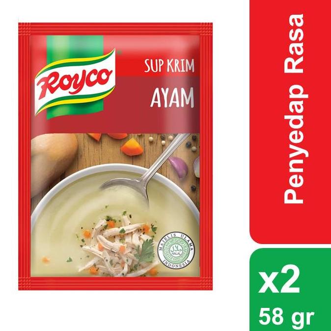 

Rekomendasi--Royco Cream of Chicken 58 gr x 2 pcs