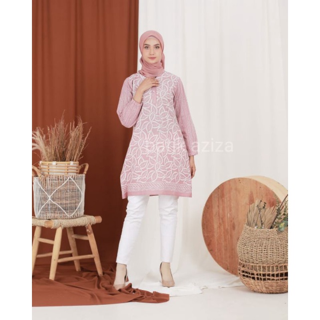 atasan batik wanita tunik batik busui tunik godongan by batik aziza