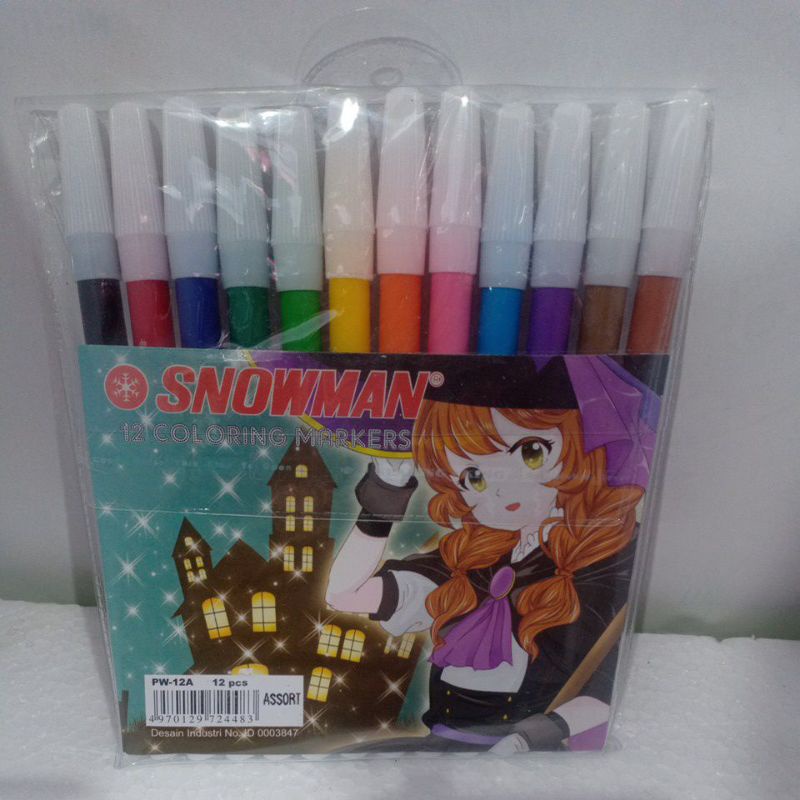 

Spidol snowman 12warna