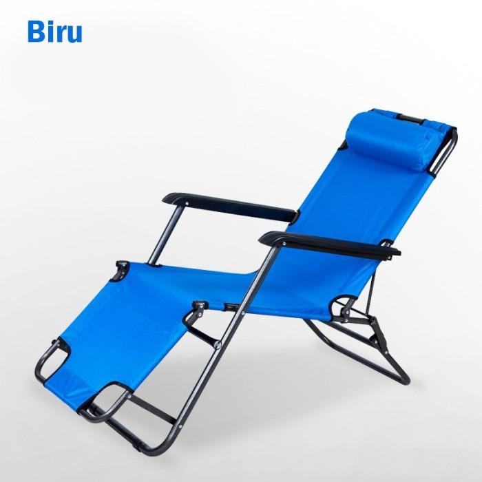 Kursi Santai Kursi Lipat Panjang Kursi Malas Portable Kursi Panjang Outdoor Santai