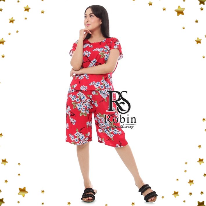 RobSignatures Setelan Celana Pendek Kulot Bali