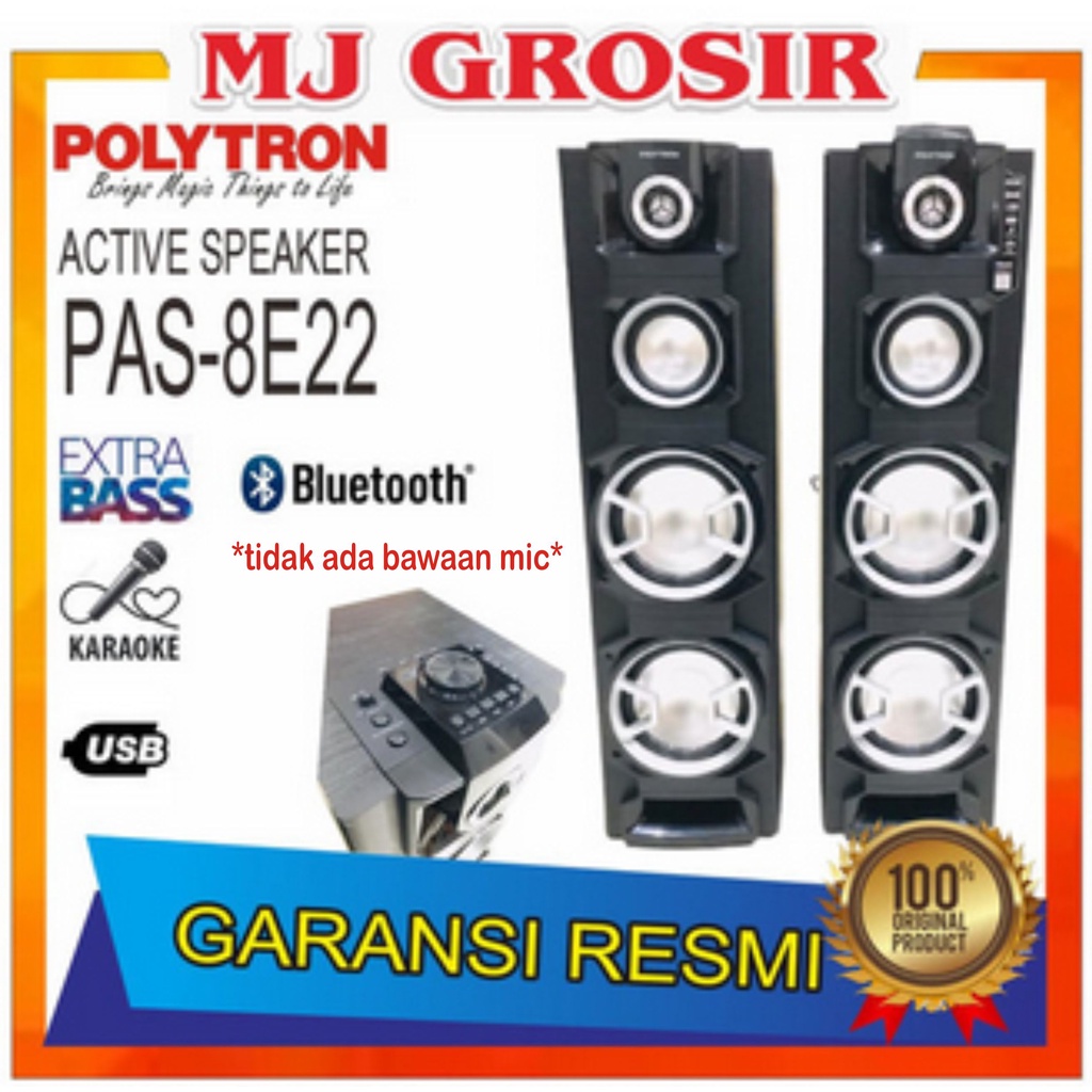 PROMO POLYTRON SPEAKER AUDIO PAS 8E22 PAS8EF22 USB BLUETOOTH