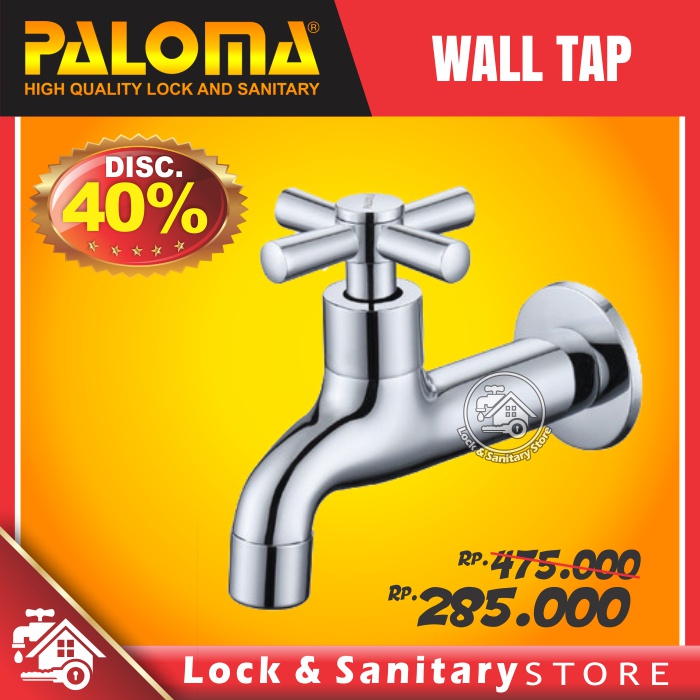 Kran Tembok PALOMA FCP 6372 Kran Kamar Mandi Kran Dinding Kran Air