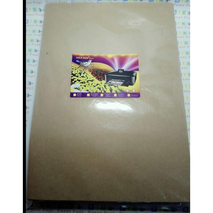 

SALE sticker kraft warna coklat / samson A4 ( gold bird)