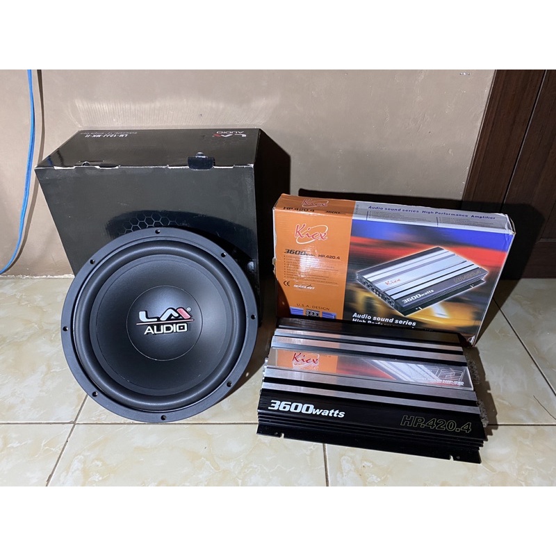 paket audio mobil subwoofer lm power kick