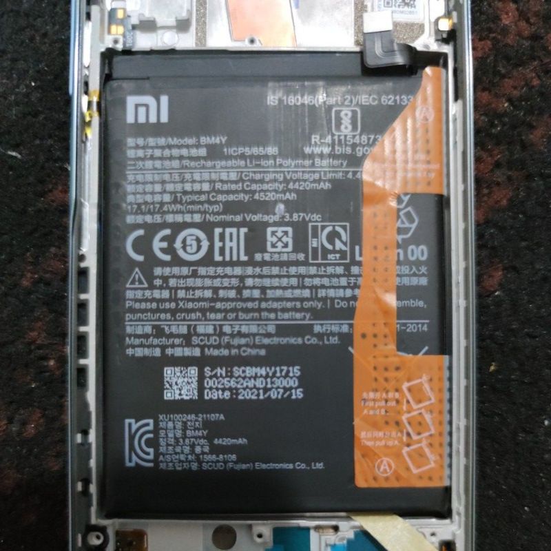 BATERAI BATRE BATTERY BM4Y XIAOMI POCO F3 ORIGINAL COPOTAN