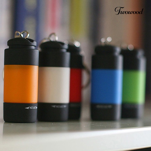 Twowood Lampu Senter LED Mini Portable USB Rechargeable Dengan Gantungan Kunci
