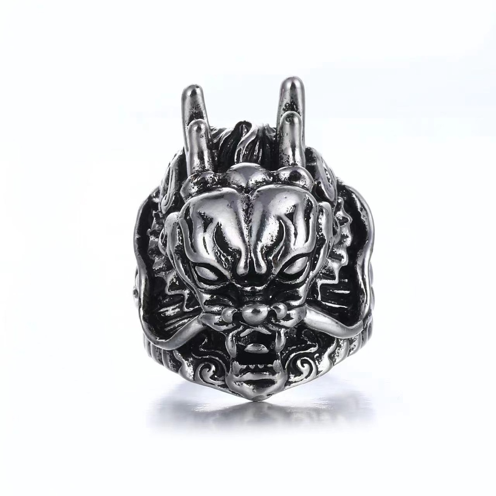 Cincin Desain Mata Iblis Gaya retro punk Untuk Pria