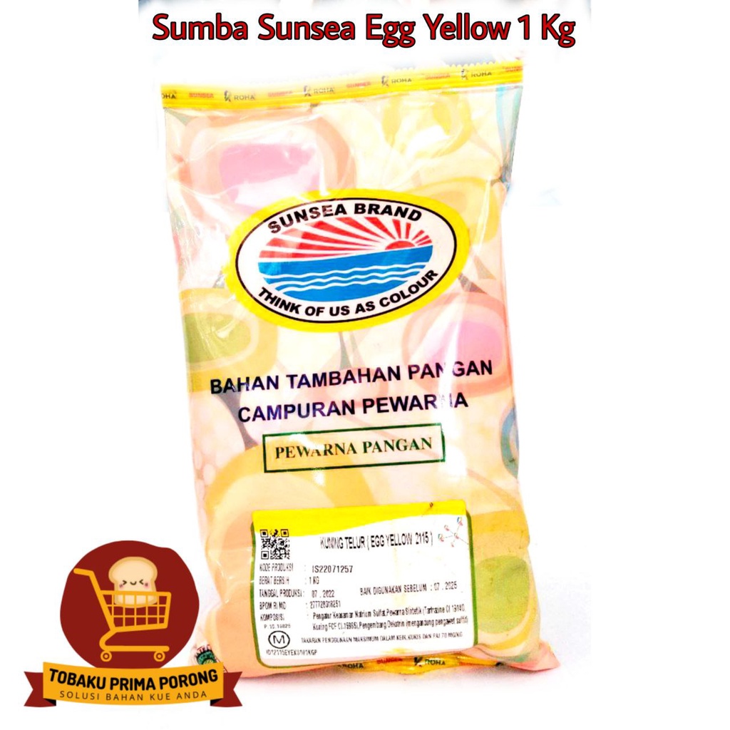 

PEWARNA MAKANAN - SUNSEA BRAND - BAHAN TAMBAHAN PANGAN - EGG YELLOW EXTRA 2115 - 1KG