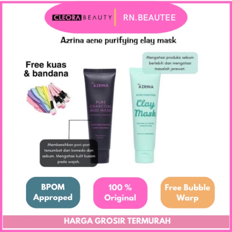 Azrina Pure Charcoal Mud Mask & Clay Mask Azrina Original