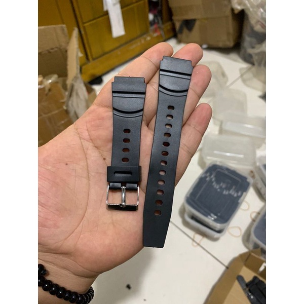 Strap Tali Jam Tangan Karet Rubber Casio QQ sport keren 20MM