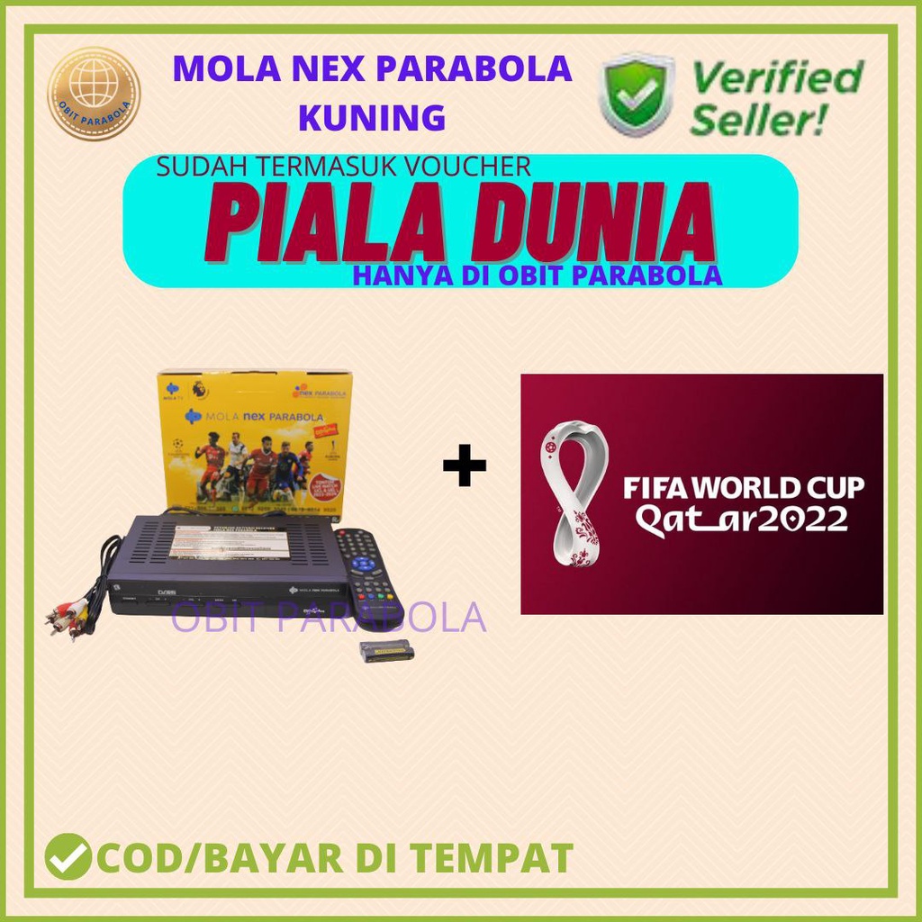 Jual RECEIVER NEX PARABOLA KUNING BISA UNTUK NONTON PIALA DUNIA QATAR