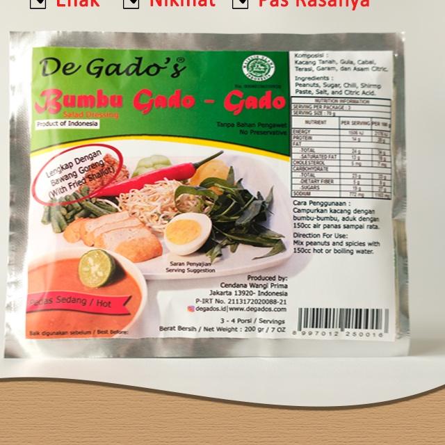 

Star De Gado's - Bumbu Gado-gado Pedas Sedang 200gr 
