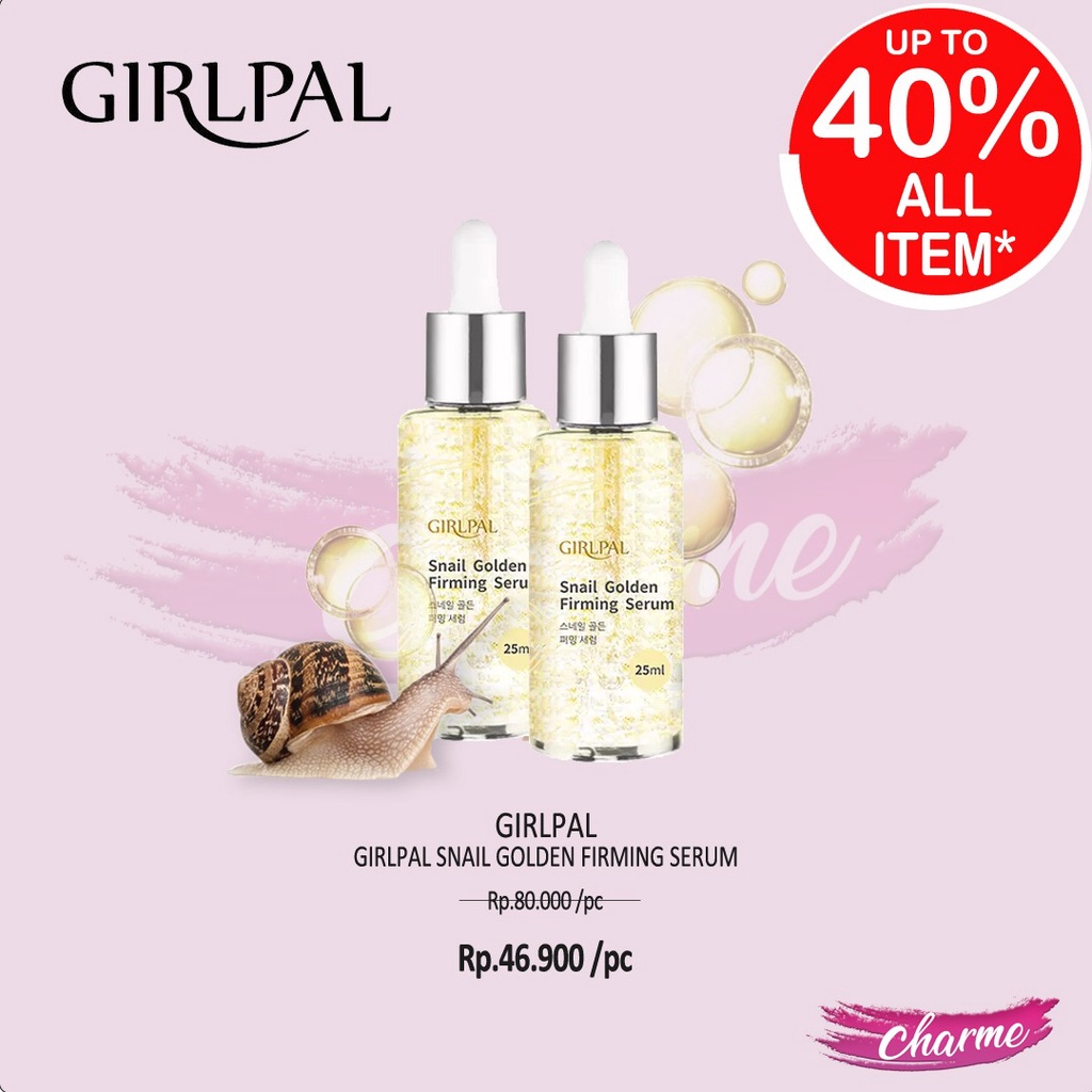 (READY &amp; ORI) GIRLPAL Snail  Golden Firming Serum BPOM