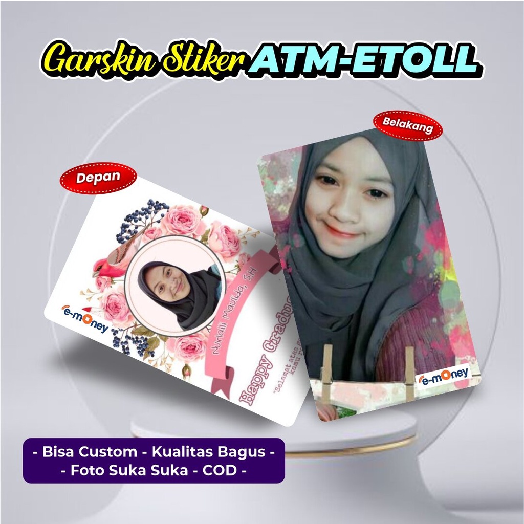 

Cetak Stiker Atm Etoll Custom Foto Suka Suka