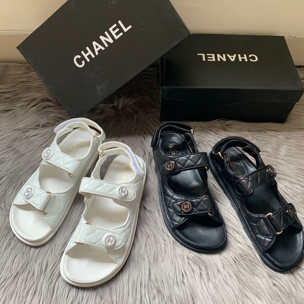 SANDAL WANITA CHS-3674 TWO STRAPS + FREE BOX PAPERBAG