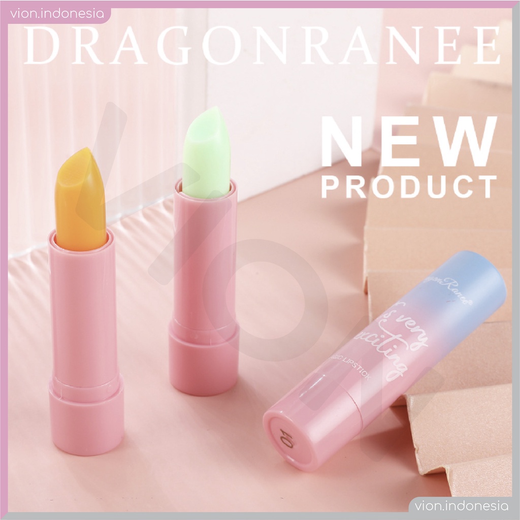 Dragon Ranee Thermotropic Lipstick Lipstik Jeli Pelembap Lipbalm Magic Lipstick 4 Warna Dragonranee DR010