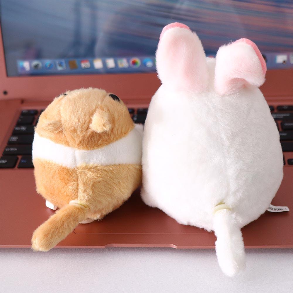 Lanfy Mainan Hewan Kawaii Lucu Hadiah Ulang Tahun Tarik String Tail Bergoyang Handmade Wag Tail Rabbit Toy