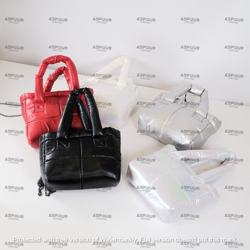 asfour - PUFFY KAREN HOLOGRAM TAS SELEMPANG WANITA Hand bag wanita handbag TAS GELEMBUNG TAS PUFFER