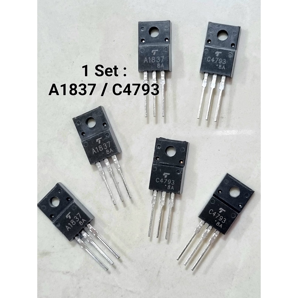 Transistor A1837 C4793 KEC A1837-C4793 kec Transistor A1837 C4793 (SEPASANG)