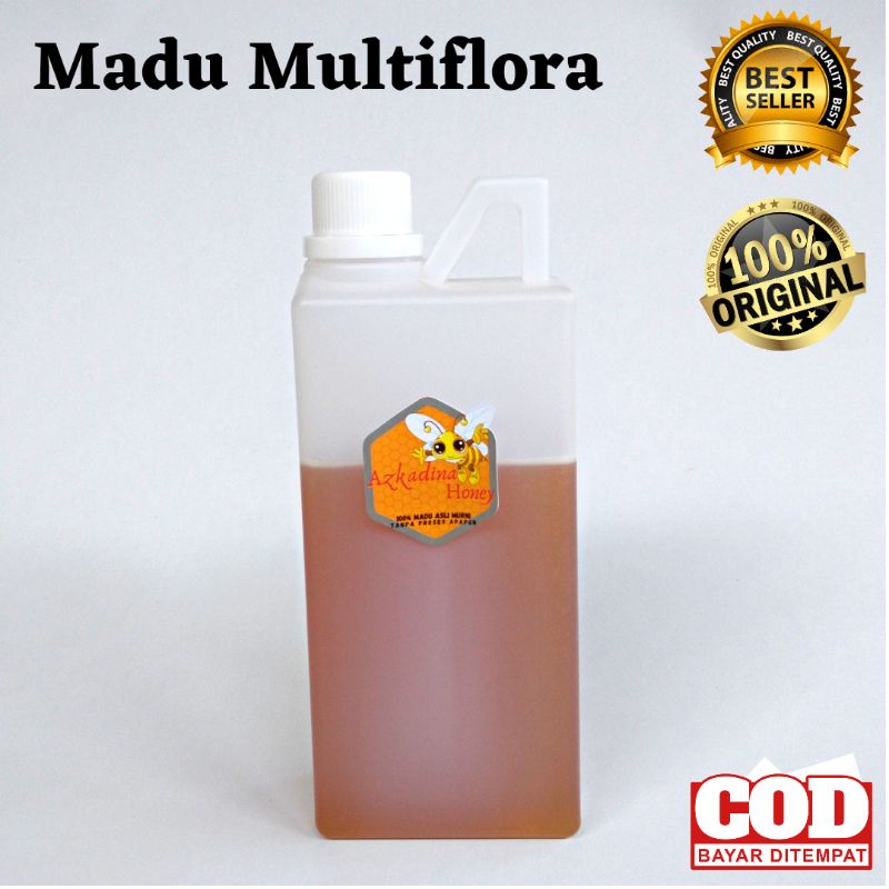 

Madu Multiflora 1kg Murni Asli Nektar . 100% Pure Raw Honey .