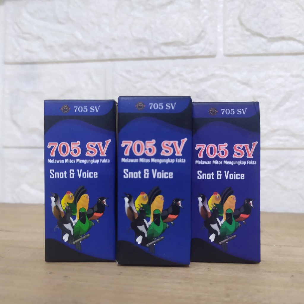 Vitamin 705 SV SNOT & VOICE Vitamin burung serak gangguan pernafasan dan snot