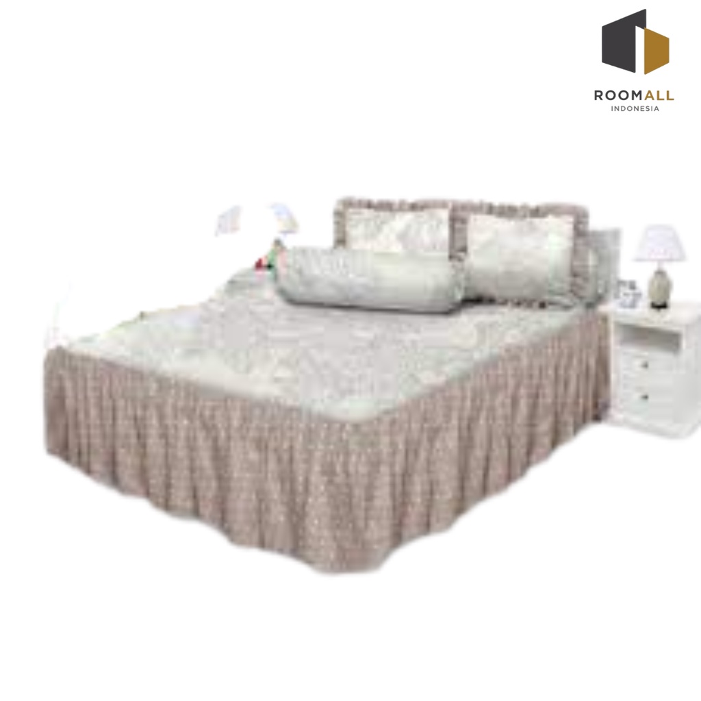 Sprei Rumbai All New My Love Giona Ukuran 160x200 Queen & 180x200 King Tinggi 30 Sprey Flower Seprei