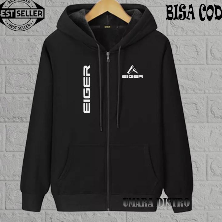 Z17W Umara Dio... Jaket Dio Resleting Kupluk Dio Logo 1205 Long Text Putih Pum (Jaket Musim Dingin  