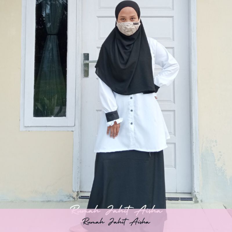 Gamis Hitam Putih PNS/PDH/Guru Pemda l Rumah Jahit Aisha
