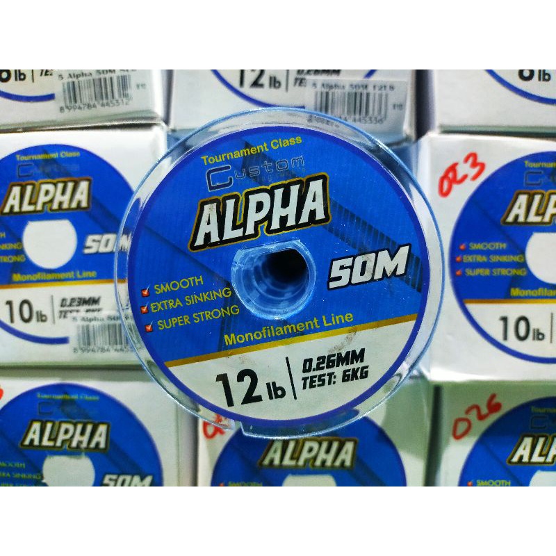 Senar Pancing Murah Custom Tournament Class Alpha Beta Delta Gamma 50m