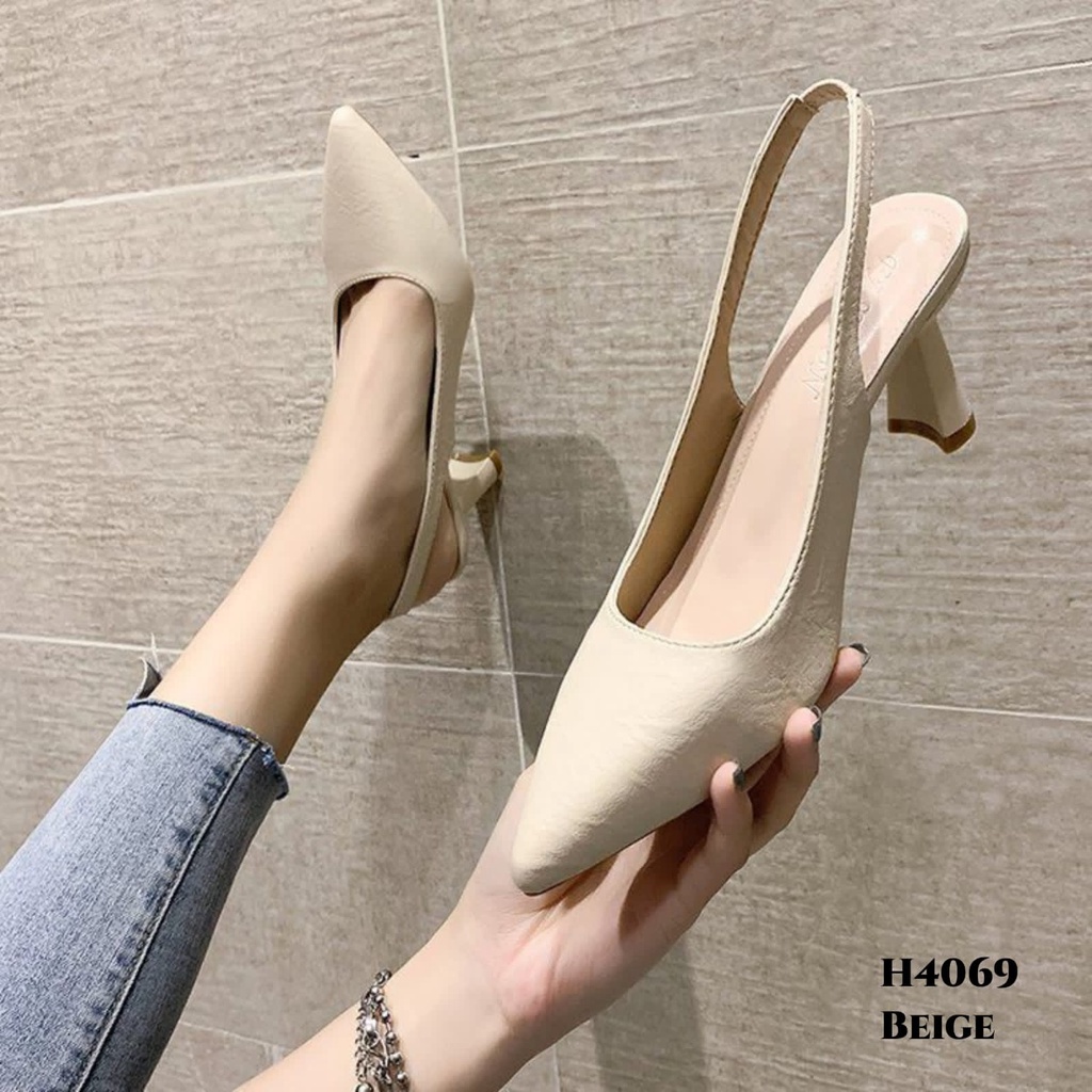 WYN HIGH HEELS SANDALS ELEGANT CASUAL SHOES FOR WOMEN STYLISH KOREA H4069