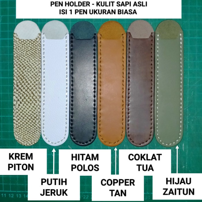 

Stationery Sarung Tempat Pen Pulpen Pensil Kulit Sapi Asli Leather Pen Case 1 Pen