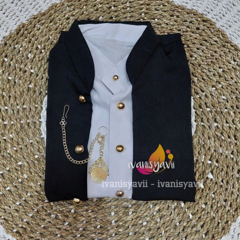 [1 Set] Beskap Hewes + Kebaya / Warna Hitam || Atasan Baju Prewedding