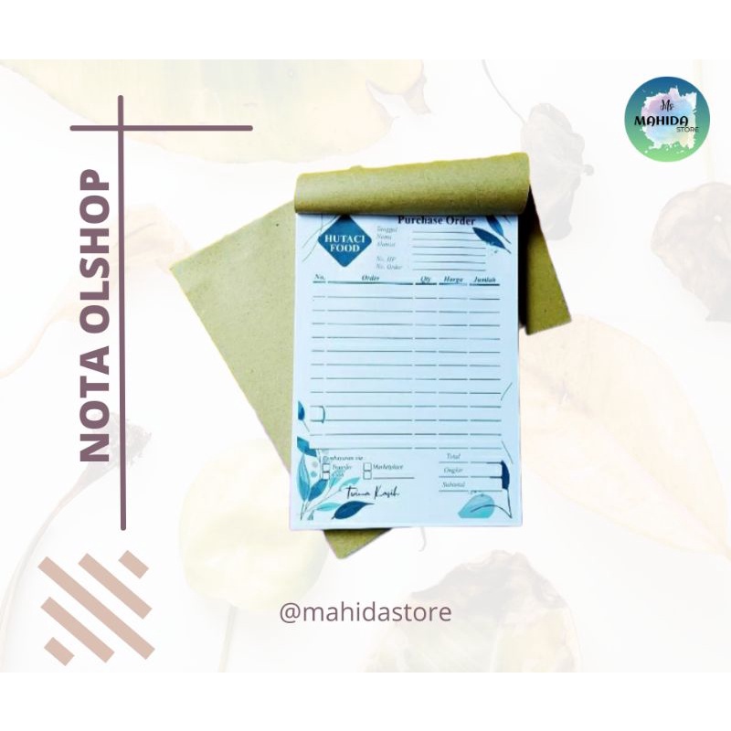 

Nota Toko Nota Olshop Nota Custom Desain Murah